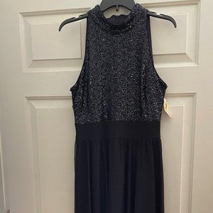 Jessica Howard Dark Navy full length dress size 12 NWT